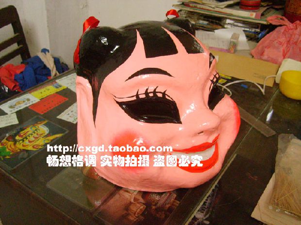 大头娃娃头套面具特色中国风传统舞狮子表演道具醒狮舞龙用品佛女在类目 特色手工艺, 其他特色工艺品中 - 来自Buy2taobao.com提供专业的淘宝代购服务