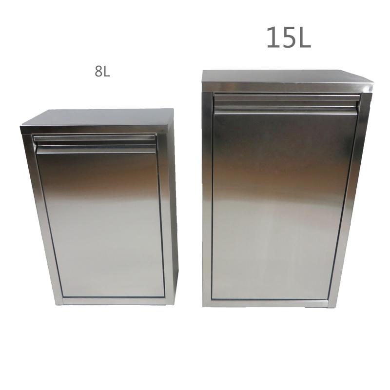 不锈钢挂墙式垃圾桶8L/15L简约收纳桶家用厨房壁挂防漏垃圾箱新款|ruв категории семья/личные чистящие средства, домашнюю работу/слово уборка посуды, мусор/мусор рама, мусор - от Buy2taobao.com для оказания профессиональной услуги покупки агента Taobao