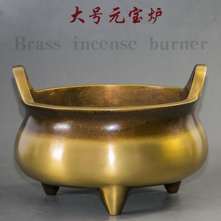 包邮特大号元宝香炉仿古纯铜檀香炉线香香插家居用品供奉佛具摆件在类目 家居饰品, 香薰炉中 - 来自Buy2taobao.com提供专业的淘宝代购服务
