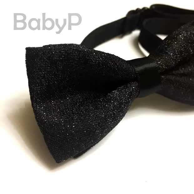 BabyP高端定制系列儿童领结 黑色闪光男宝演出宴会领结|msdalam kategori Kanak-kanak/Bayi/Keluarga dipasang, Aksesori Kanak-kanak, Tie - dari Buy2taobao.com untuk memberikan perkhidmatan ejen Taobao profesional membeli