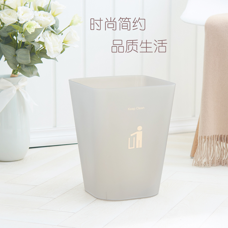 飛達三和日式半透明磨砂無蓋垃圾桶簡約塑料方形家用客廳可定制在類目 家庭/個人清潔工具, 家務/地板清潔用具, 垃圾桶/垃圾架, 垃圾桶中 - 來自Buy2taobao.com提供專業的淘寶代購服務