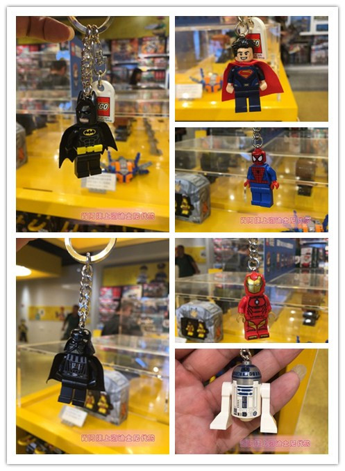 肖阿姨上海迪士尼乐高商店小人仔钥匙扣超人蝙蝠侠蜘蛛侠钢铁侠|ruв категории фестиваль товаров/подарок, творческие подарки, брелок - от Buy2taobao.com для оказания профессиональной услуги покупки агента Taobao