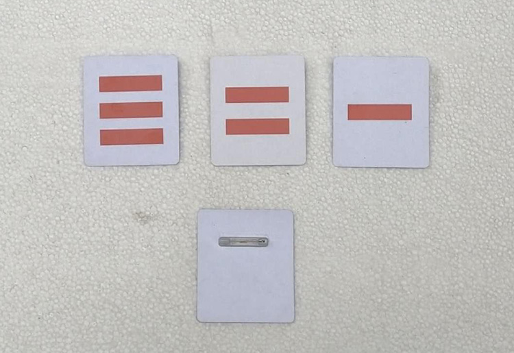 Three bars Two bars Together Young Pioneers sign Armband White background rectangle Battalion identificationin the Electronic Dictionary/Electronic paper book/Stationery , Other cultural goods category - from Buy2taobao.com to provide professional Taobao agent buy service