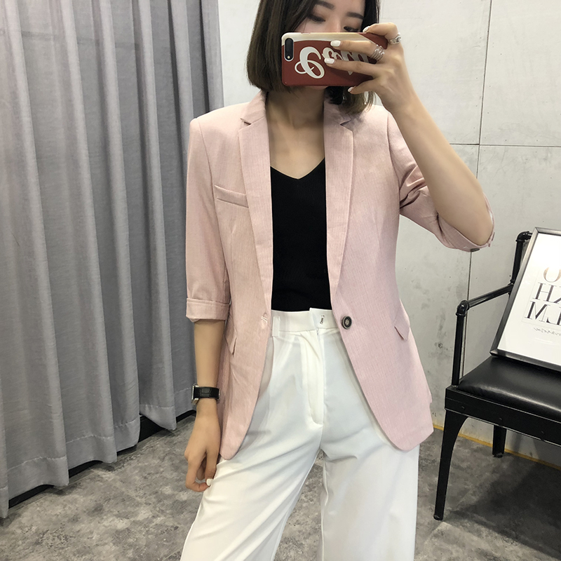 SVW157国内D~柜上439元~淡雅色系修身一粒扣白领范卷袖西装外套女|msdalam kategori Butik wanita / wanita, saman - dari Buy2taobao.com untuk memberikan perkhidmatan ejen Taobao profesional membeli