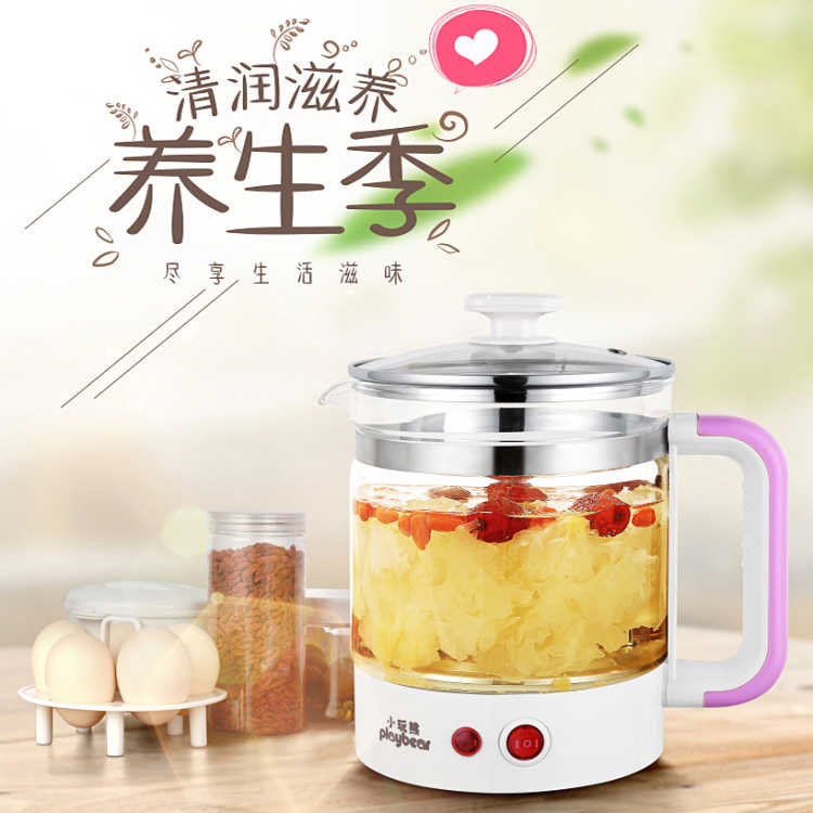 小玩熊养生壶全自动加厚玻璃多功能家用小养身一体烧水电煮茶壶器在类目 厨房电器, 保健/养生/煎药壶中 - 来自Buy2taobao.com提供专业的淘宝代购服务