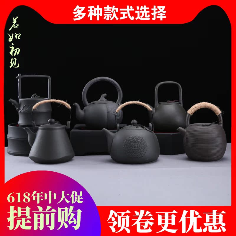 台湾火山石提梁烧水壶家用煮茶壶日式养生壶陶瓷电陶炉煮茶器茶具在类目 餐饮具, 茶具, 茶壶中 - 来自Buy2taobao.com提供专业的淘宝代购服务