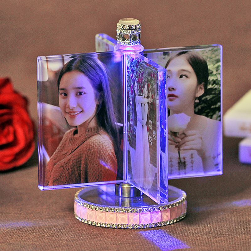crystal Photo make rotate windmill photo Photo frame album Swing sets personality originality birthday giftin the Festive supplies/Gift , Other Festival Gifts category - from Buy2taobao.com to provide professional Taobao agent buy service
