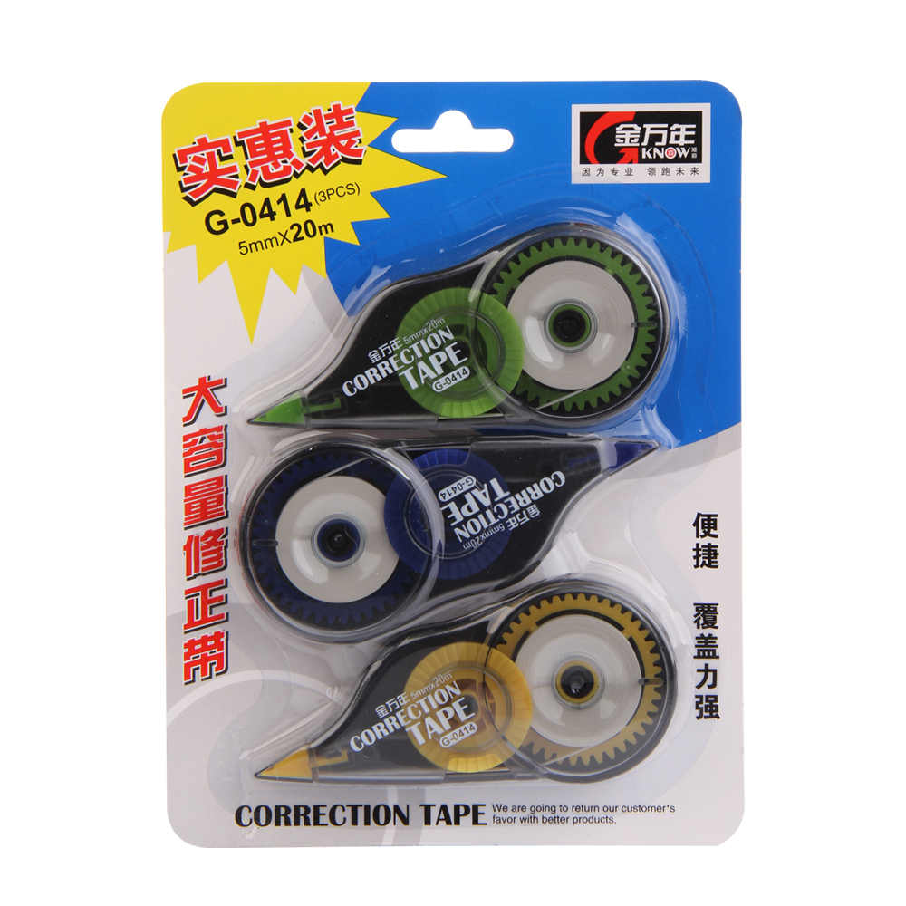 Golden years G-0414 Correction Tape Correction Tape Correction tape High-capacity 20m*3 Correction Tape(3 loaded)in the Electronic Dictionary/Electronic paper book/Stationery , Other cultural goods category - from Buy2taobao.com to provide professional Taobao agent buy service
