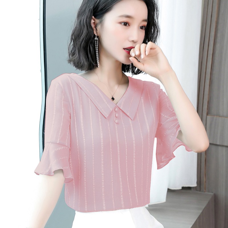 迪樂釘很仙的上衣洋氣襯衫超仙女裝2019年新款潮雪紡衫短袖夏季時在類目 童裝/嬰兒裝/親子裝, 其它中 - 來自Buy2taobao.com提供專業的淘寶代購服務