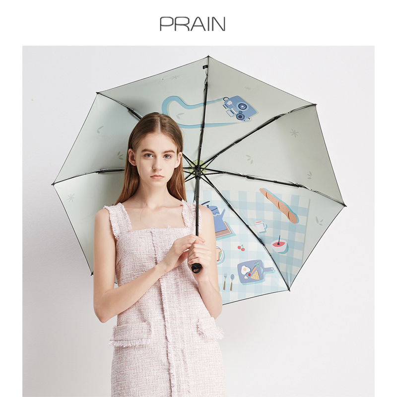 PRAIN Original Parasol Umbrella rain or shine Dual use Sunshade ultraviolet-proof Sun umbrella Folding umbrella insin the Home Daily , Umbrella/Rain gear/Rain/Moistureproof , Umbrella category - from Buy2taobao.com to provide professional Taobao agent buy service