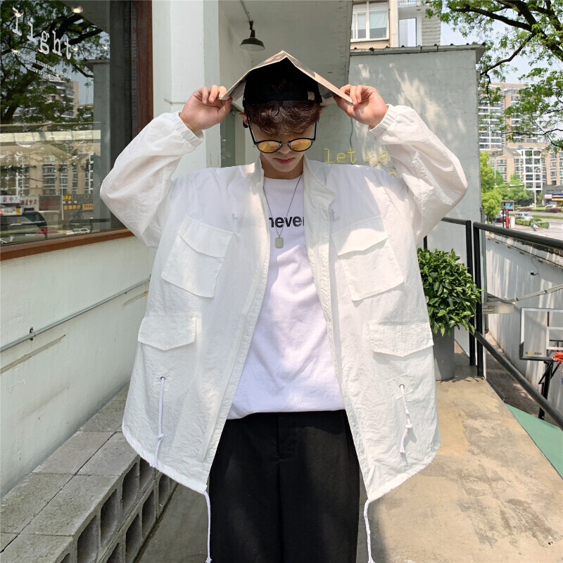 胤笙記 2019新款防曬衣男士夏季戶外薄款寬松工裝夾克外套男裝青在類目 運動/瑜伽/健身/球迷用品, 瑜伽, 瑜伽服飾, 瑜伽外套中 - 來自Buy2taobao.com提供專業的淘寶代購服務