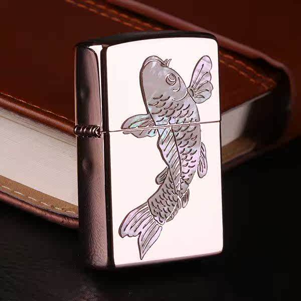 zippo lighter natural colour shell Set Gravitation series Carp Black Ice Genuine Kerosene Windbreakin the ZIPPO/Swiss Army Knife/Glasses , Brand lighters and accessories , ZIPPO/Zippo category - from Buy2taobao.com to provide professional Taobao agent buy service