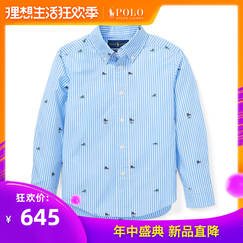 Polo Ralph Lauren男童 经典款条纹弹力棉质衬衫RL30774|msdalam kategori Kanak-kanak/Bayi/Keluarga dipasang, shirt - dari Buy2taobao.com untuk memberikan perkhidmatan ejen Taobao profesional membeli