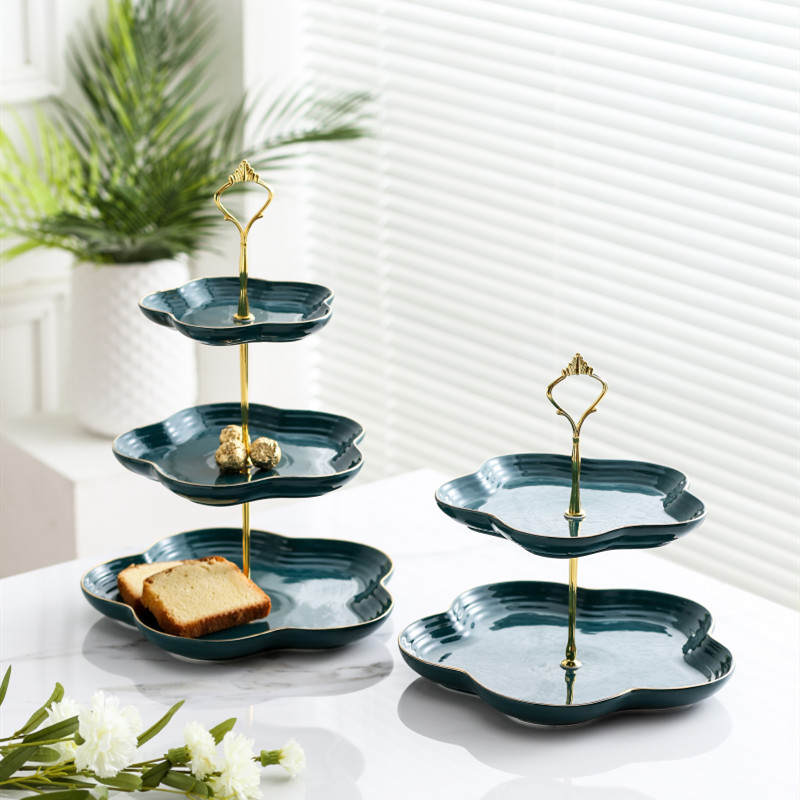French Afternoon Tea ceramics Fruit plate a living room household Coffee Break multi-storey Wobble fruit Dry Fruits Fruit platein the Tableware , Tableware , Fruit bowl/Fruit plate/Hamper category - from Buy2taobao.com to provide professional Taobao agent buy service