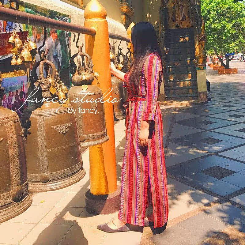 Add fertilizer Large Retro Ethnic style on vacation longuette fat mm Thailand Bohemia Dress 200 Kg increasein the Women's clothing/Boutique , Large size women category - from Buy2taobao.com to provide professional Taobao agent buy service
