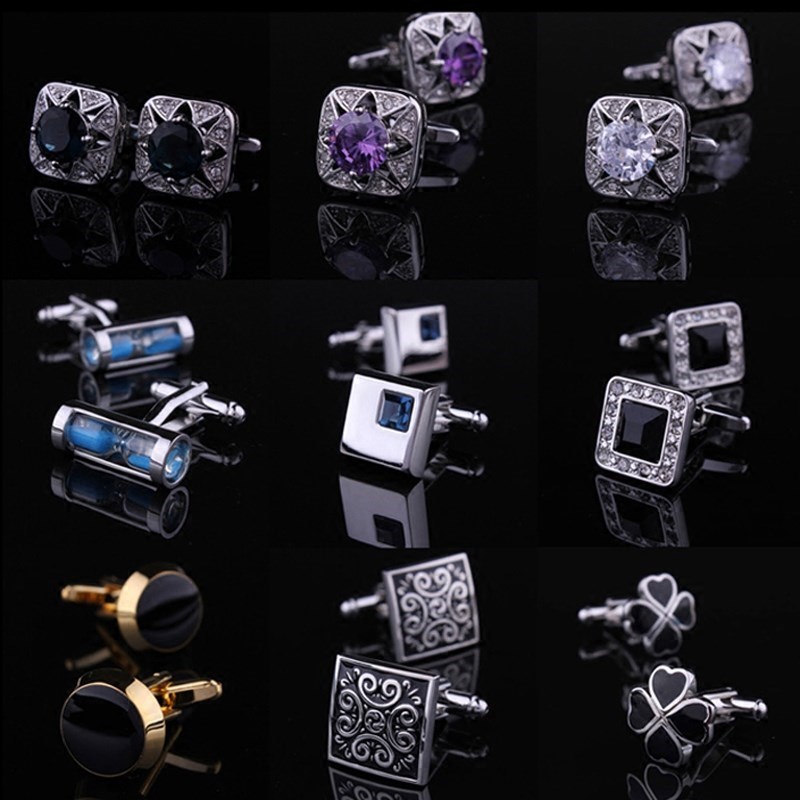 business affairs formal wear Versatile square black Cufflinks Wedding dress French Shirt Button man Sleeve nail Cufflinksin the Accessories/Leather belt/Hat/Muffler , Cufflink category - from Buy2taobao.com to provide professional Taobao agent buy service