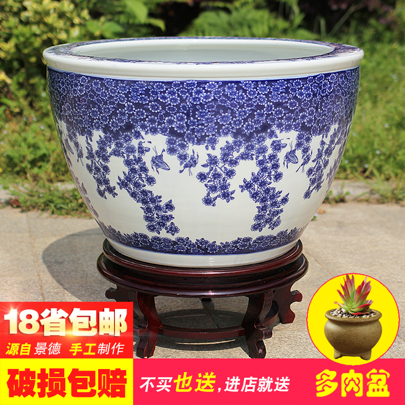 景德镇陶瓷鱼缸金鱼缸睡莲碗莲荷花缸乌龟缸锦鲤缸书画缸大号客厅|msdalam kategori haiwan peliharaan/makanan haiwan dan bekalan, Aquarium World, tangki ikan akuarium dan kelengkapan lain, tangki ikan/akuarium - dari Buy2taobao.com untuk memberikan perkhidmatan ejen Taobao profesional membeli