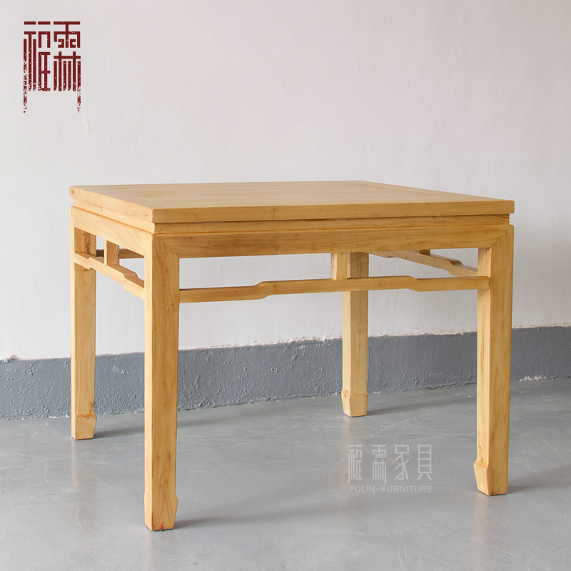 新中式餐桌方桌老榆木日式現代簡約原木具小戶型飯桌椅麻將桌定制在類目 住宅傢俱, 桌類, 餐桌中 - 來自Buy2taobao.com提供專業的淘寶代購服務