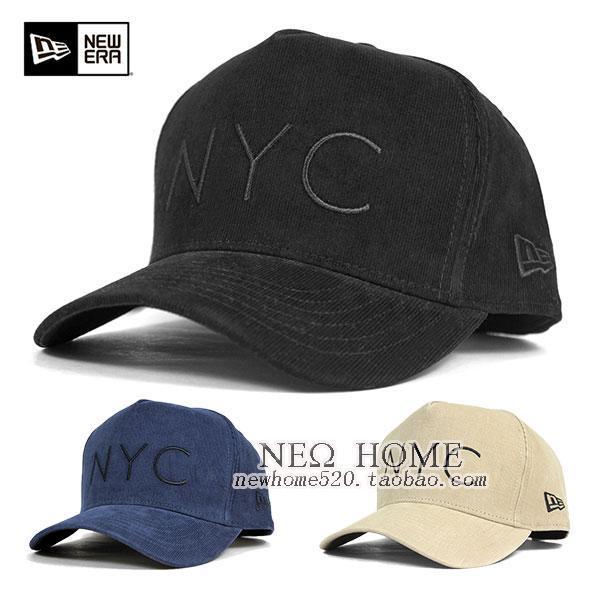 日本进口new era新款灯芯绒鸭舌帽 NYC男女款通用棒球帽子在类目 服饰配件/皮带/帽子/围巾, 帽子中 - 来自Buy2taobao.com提供专业的淘宝代购服务