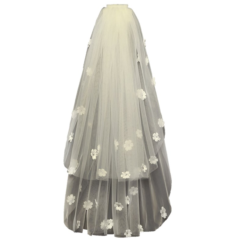 2019 new pattern bride Headdress Headdress Korean Wedding dress marry Travel Photography Sen family double-deck white Simplicity Accessoriesin the Accessories/Leather belt/Hat/Muffler , Wedding dress accessories , Veil category - from Buy2taobao.com to provide professional Taobao agent buy service
