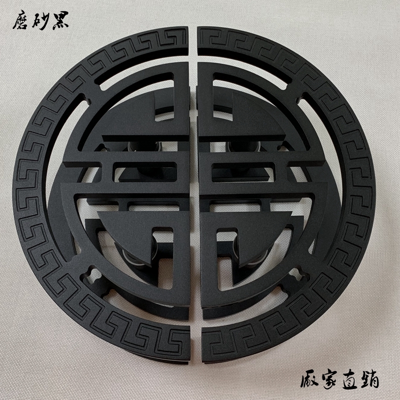 goods in stock Chinese style Semicircular Hollow carving handle Glass door handles Wooden doors black gate handle To fake something antiquein the Basic building materials , Home Hardware , Handle , Handle category - from Buy2taobao.com to provide professional Taobao agent buy service