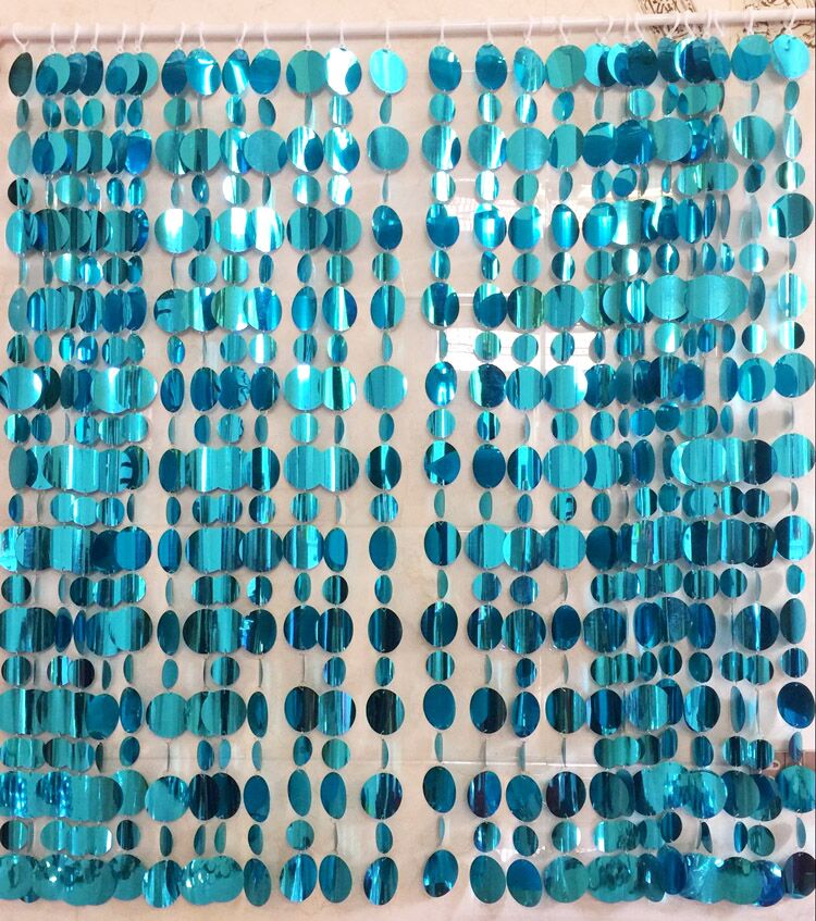 Sequins Wedding celebration Scenery decorate Background wall sky blue Sheet curtain Sequins 8CM + 5CMin the Home Fabric , Curtains and curtain accessories , Curtain/Curtain category - from Buy2taobao.com to provide professional Taobao agent buy service