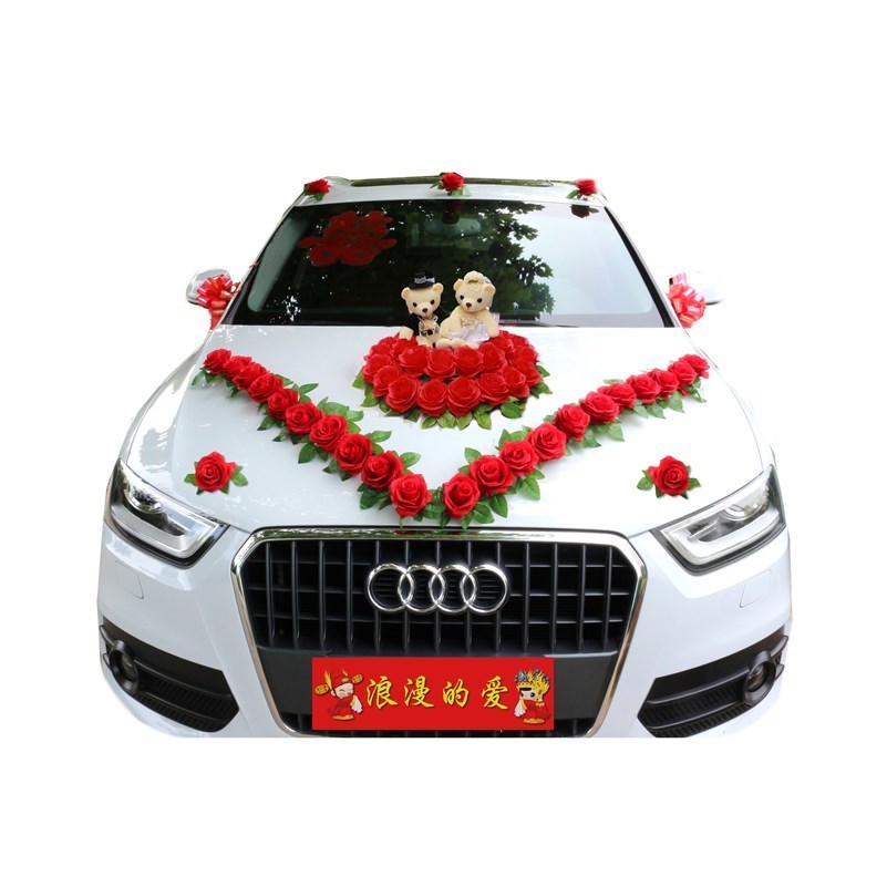 婚车装饰 创意车队森系韩式布置ins花边浪漫造型婚庆花环小熊头1|msdalam kategori penghantaran bunga/bunga simulasi/tumbuhan berkebun, gubahan bunga perkahwinan, kereta perkahwinan dengan bunga - dari Buy2taobao.com untuk memberikan perkhidmatan ejen Taobao profesional membeli
