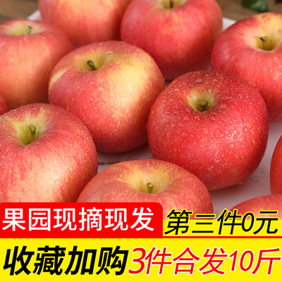 第三件0元 恋果绘山西正宗冰糖心新鲜水果红富士苹果 3件合发10斤