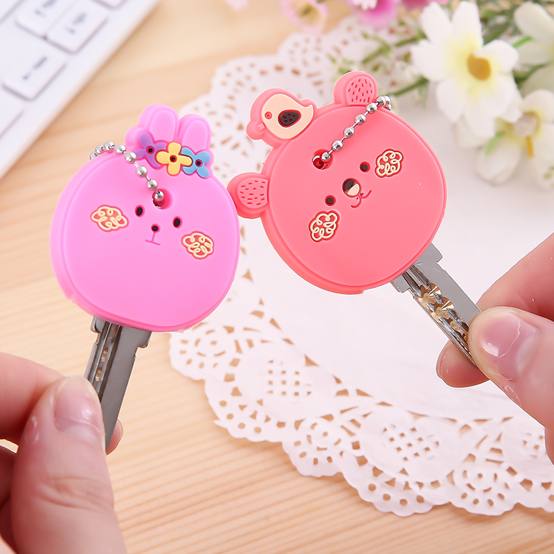 卡通可爱钥匙套钥匙扣清新硅胶钥匙保护套包包挂件女钥匙装饰|ruв категории фестиваль товаров/подарок, творческие подарки, брелок - от Buy2taobao.com для оказания профессиональной услуги покупки агента Taobao