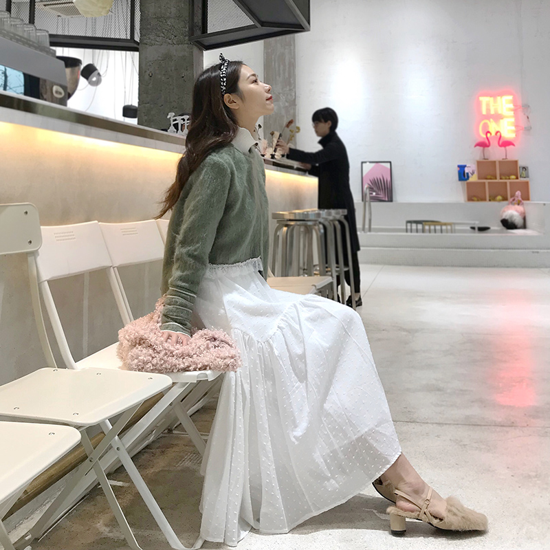 安如yeah春季新款甜美宽松白色波点半身裙女中长款高腰大裙摆裙子在类目 女装/女士精品, 半身裙中 - 来自Buy2taobao.com提供专业的淘宝代购服务