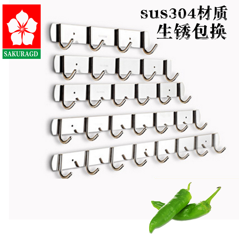 cherry blossoms 304 Stainless steel coat hooks Row hook After the door Hooks 304 Towel Hooks Coat hooks clothes Hooks Wall hangingin the Decoration main material , Toiletries , Bathroom Hardware/Pendant , Hook/Clothes hook category - from Buy2taobao.com to provide professional Taobao agent buy service