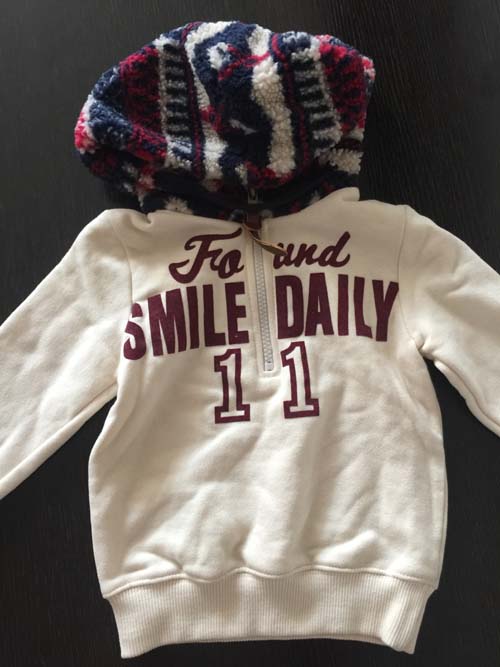 Special Spot the republic of korea Imported Kids APPLE SMILE Adidas Plush Hoodie Sweaterin the Children/Baby/Family fitted , Sweater/Fleece category - from Buy2taobao.com to provide professional Taobao agent buy service