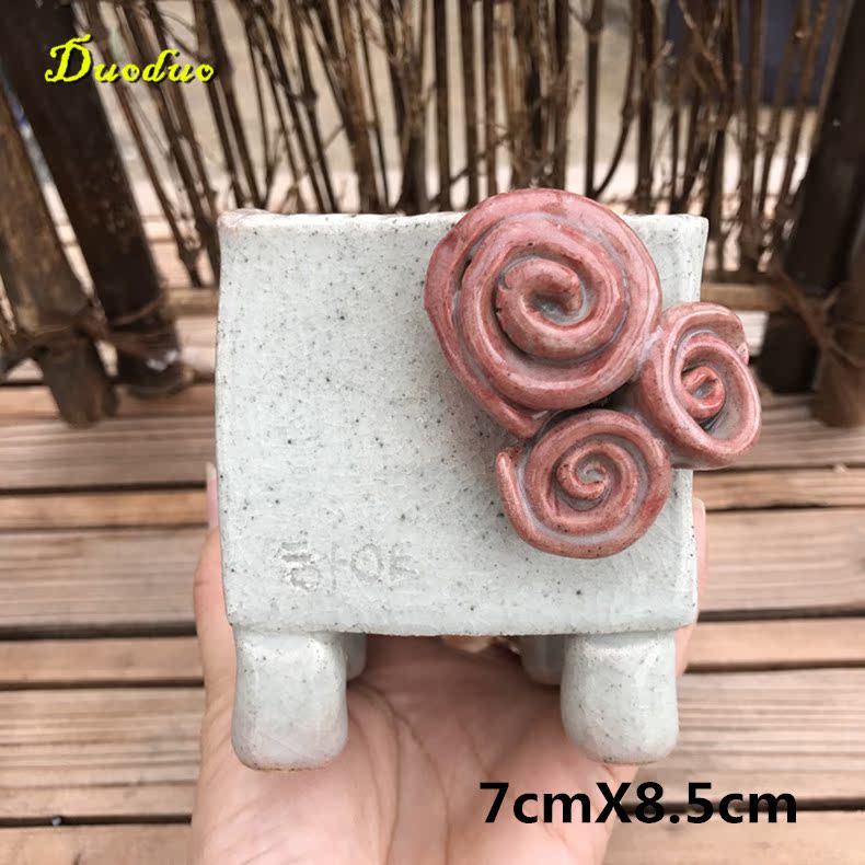 {哚多家}韩国进口多肉植物花盆 纯手工个性陶瓷韩盆 手绘韩盆|msdalam kategori penghantaran bunga/bunga simulasi/tumbuhan berkebun, pasu/bunga/flowerpot/Bunga (baru), flowerpot - dari Buy2taobao.com untuk memberikan perkhidmatan ejen Taobao profesional membeli