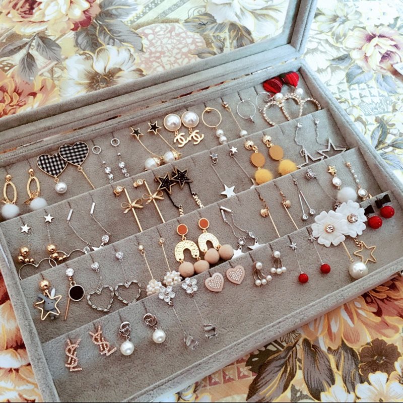 Earrings jewelry storage box Earrings Earrings Box Ear Studs Storage Arrangement Hand jewelry princess High-capacity European stylein the Accessories/Fashion Jewelry, Jewelry storage , Jewelry Box category - from Buy2taobao.com to provide professional Taobao agent buy service