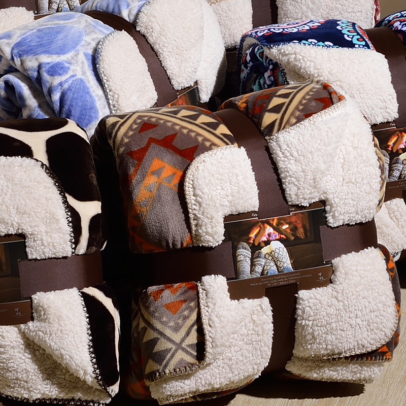 Sherpa Blanket thickening double-deck winter quilt student Flannel Blanket Single Double Coral carpetin the Bedclothes , Leisure blanket/Woolen blanket/Carpet category - from Buy2taobao.com to provide professional Taobao agent buy service