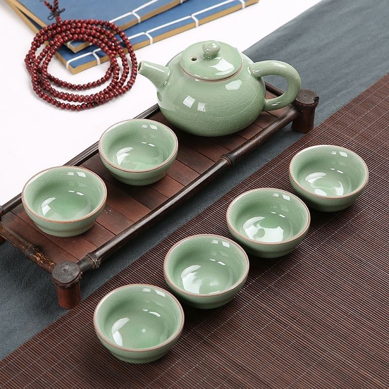 儿童过家家陶瓷小功夫茶具茶壶咖啡杯套装宝宝小玩具摆件。|msdalam kategori pinggan mangkuk, set teh, Pakej teh - dari Buy2taobao.com untuk memberikan perkhidmatan ejen Taobao profesional membeli