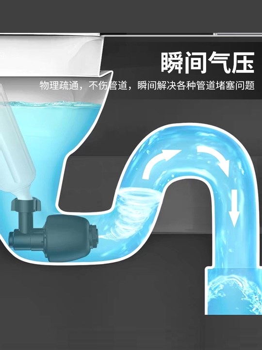 管道疏通器通馬桶工具廚房衛生間下水道堵塞壹炮通氣壓式家用神器在類目 家庭/個人清潔工具, 衛浴用具/衛浴配件, 管道疏通器中 - 來自Buy2taobao.com提供專業的淘寶代購服務