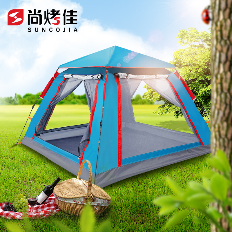 fully automatic Tent Outdoor camping thickening 2-4 indoor household Camp more Civil air defense Rainstorm Outdoor tentin the Outdoor/Mountaineer/Camping/Travel Goods , Tent/Atrium/Tent accessories , Children's Tent/Game room category - from Buy2taobao.com to provide professional Taobao agent buy service