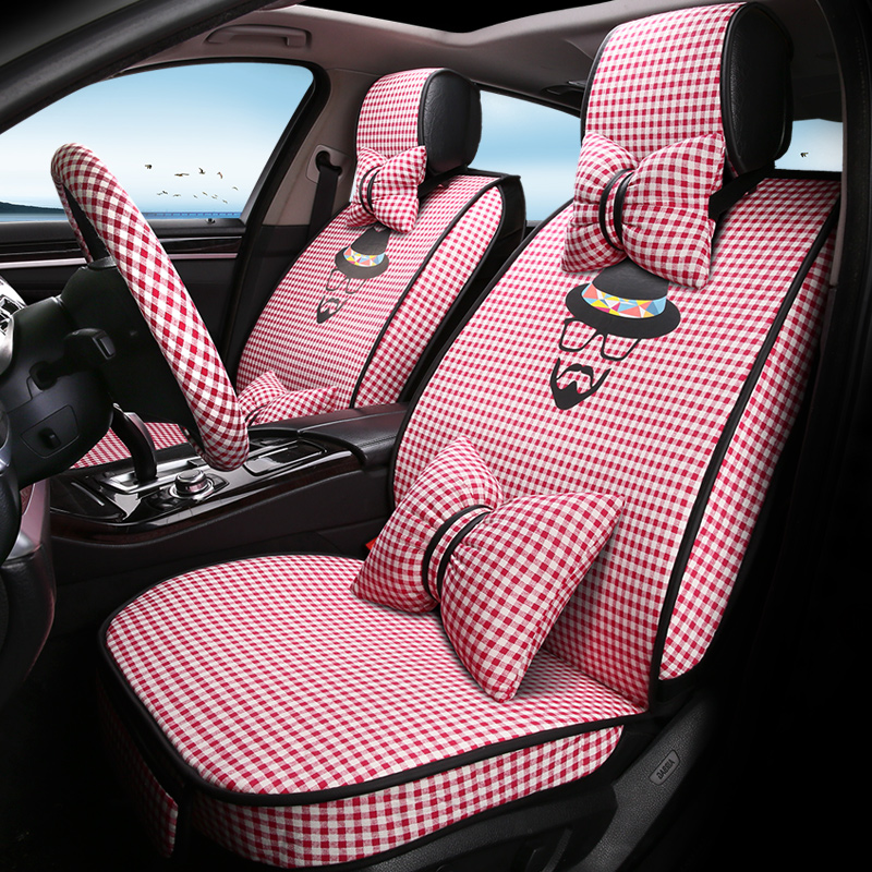 2018 new pattern automobile Seat cushion Four seasons currency Seat cover surround Cotton and hemp Fabric art uncle lattice fashion personalityin the Car/Articles/Fitting/Refit , Car Accessories/The jewelry , Special car seat cover category - from Buy2taobao.com to provide professional Taobao agent buy service