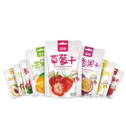 盈享水果干组合休闲零食大礼包芒果干草莓干蔓越莓干果脯混合装|ruв категории закуски/орехи/специальность, кандирование/унаби/Мэй/сухофрукты, манго - от Buy2taobao.com для оказания профессиональной услуги покупки агента Taobao