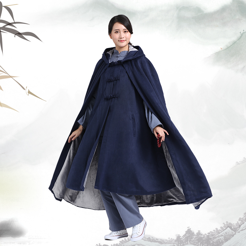 僧服冬季加棉长款打坐披风禅修斗篷加厚僧衣冬装居士服冬裝|ruв категории Женская одежда, костюм/национальная одежда/театр костюм, национальная одежда/этап погрузки - от Buy2taobao.com для оказания профессиональной услуги покупки агента Taobao