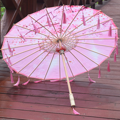 Flower cos Red Umbrella tassels Red Umbrella Photo Ancient Hanfu ancient costume photograph Antiquity prop Pure handworkin the Home accessories , Craft umbrella category - from Buy2taobao.com to provide professional Taobao agent buy service