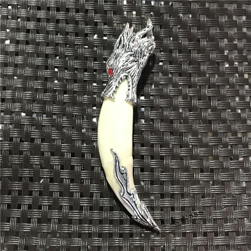 藏银苗银狼牙项链手工复古藏獒牙辟邪真黑狗牙男士吊坠情侣款迷你|ruв категории Ручная работа, национальных меньшинств, в особенности ремесла, мяо характеристики, мяо серебро - от Buy2taobao.com для оказания профессиональной услуги покупки агента Taobao