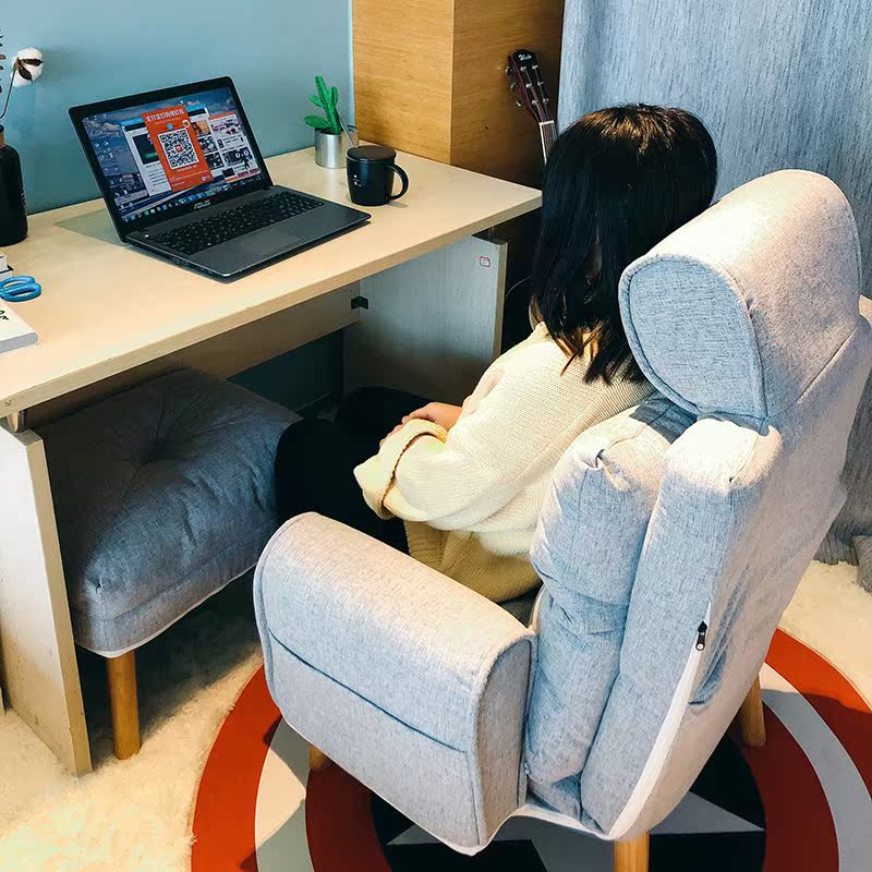 电脑椅子懒人椅单人电脑沙发椅折叠靠背椅阳台休闲躺椅书房书桌椅在类目 住宅家具, 坐具类, 椅类, 电脑椅中 - 来自Buy2taobao.com提供专业的淘宝代购服务
