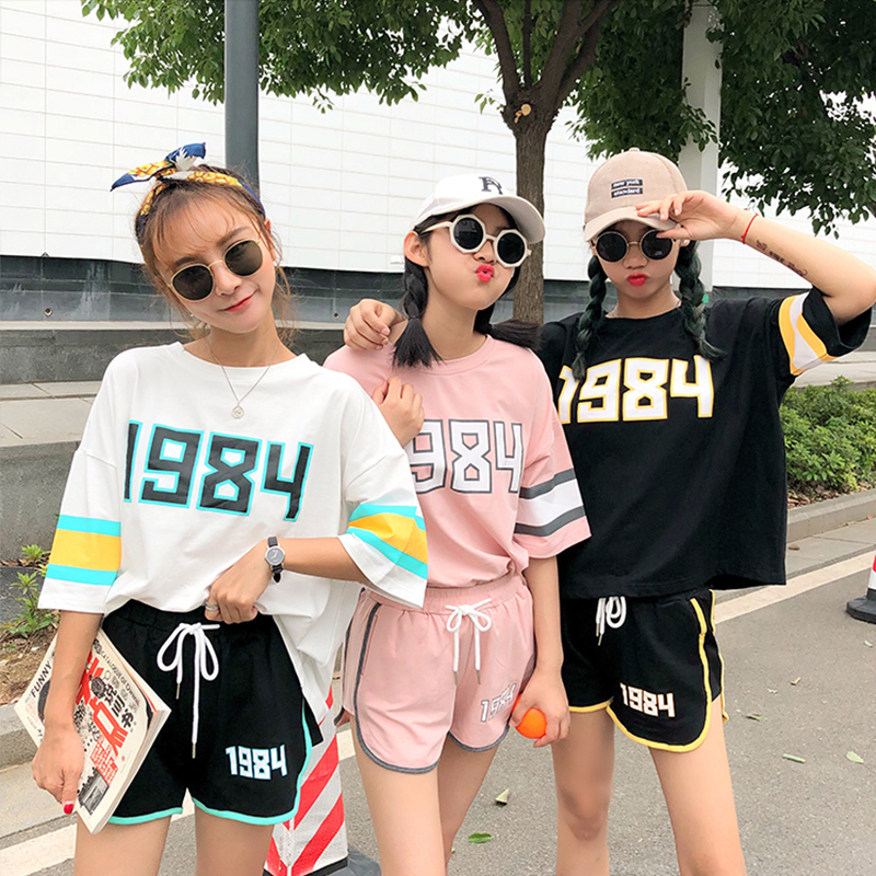休闲套装女夏装ulzzang原宿bf风韩版学生宽松百搭ins运动两件套女|ruв категории Женская одежда, костюм/студенты школьную форму/обмундирования, досуг, спортивный костюм - от Buy2taobao.com для оказания профессиональной услуги покупки агента Taobao