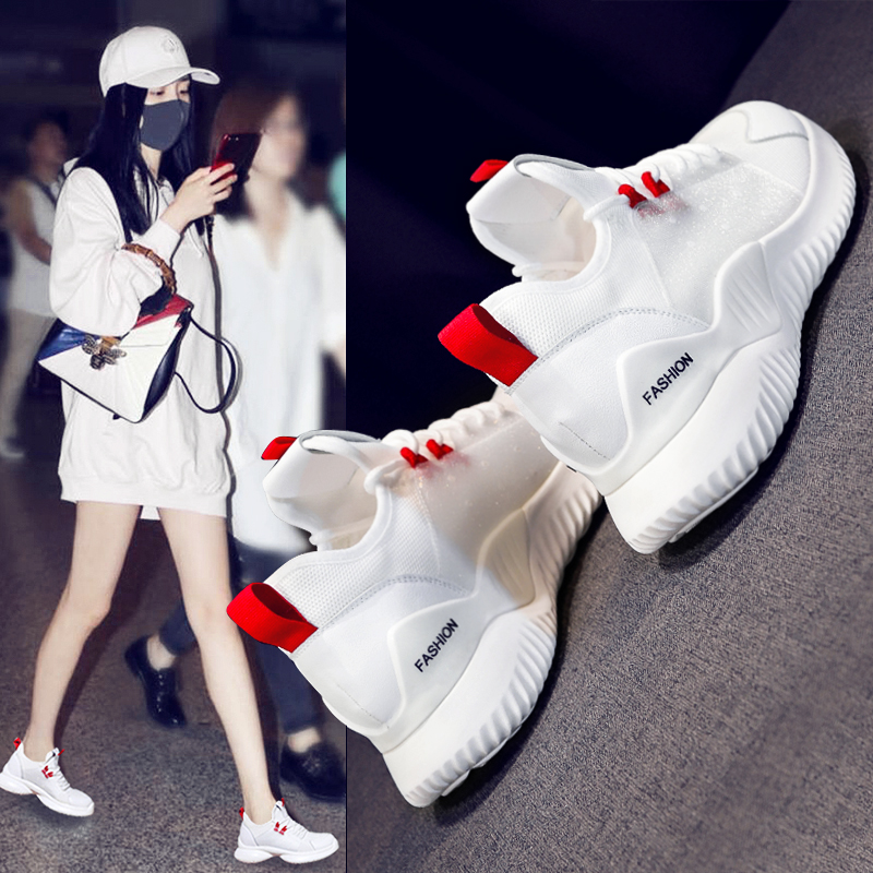 跑步鞋女2019新款网面透气春季夏季休闲运动春款小白网红百搭夏款在类目 女鞋, 低帮鞋中 - 来自Buy2taobao.com提供专业的淘宝代购服务