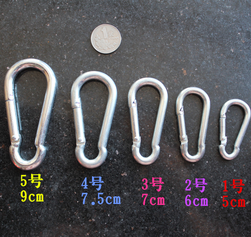Galvanized semicircular hook Hook Pets Shengkou Carabiner electroplate Stainless steel hook 88 elementin the Outdoor/Mountaineer/Camping/Travel Goods , Fishing equipment , Road sub-clamp category - from Buy2taobao.com to provide professional Taobao agent buy service