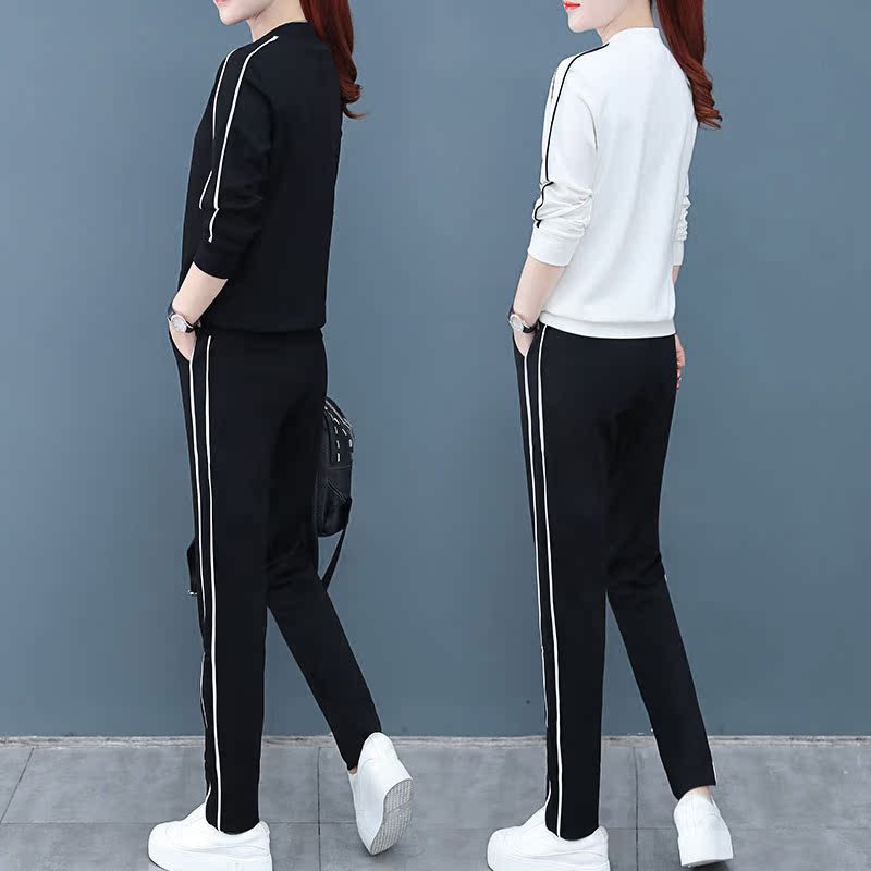 春款运动套装女春秋2019新款潮纯棉显瘦时尚远动休闲服卫衣两件套在类目 女装/女士精品, 套装/学生校服/工作制服, 休闲运动套装中 - 来自Buy2taobao.com提供专业的淘宝代购服务