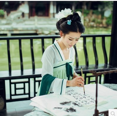 初中生汉服女 古装 淡雅仙气飘逸清新仙女夏季中国风学生成人服饰在类目 女装/女士精品, 唐装/民族服装/舞台服装, 民族服装/舞台装中 - 来自Buy2taobao.com提供专业的淘宝代购服务