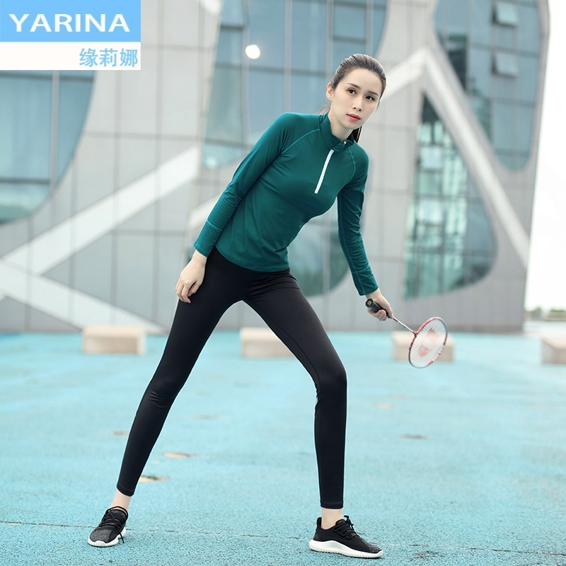 YARINA春款瑜伽套装瑜伽套装女长袖三件套服ar袖运动|ruв категории движение/йога/фитнес/фанаты товаров, йога, йога одежда - от Buy2taobao.com для оказания профессиональной услуги покупки агента Taobao